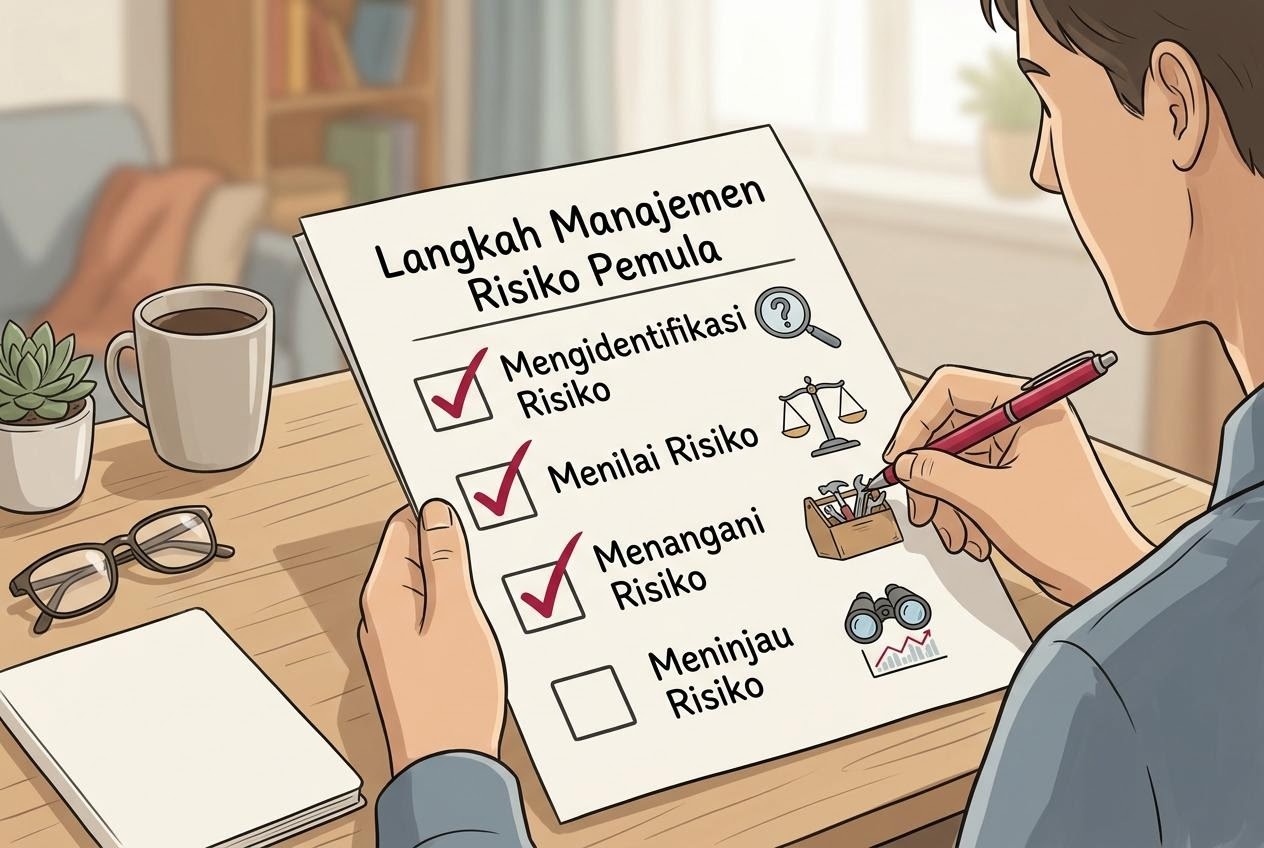 Checkliste mit Schritten für ein einfaches Risikomanagement